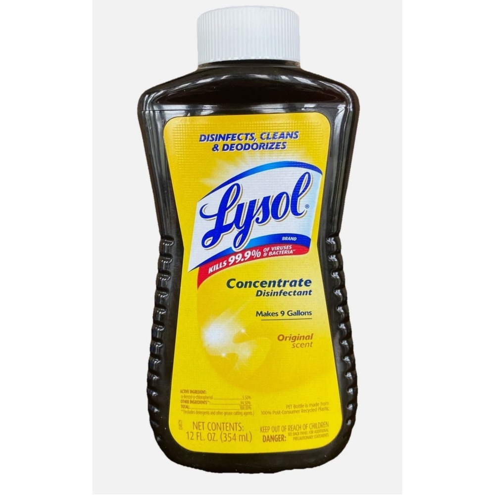 LYSOL Concentrate Disinfectant Orig Scent 12 Fl oz - Makes 9 Gallons